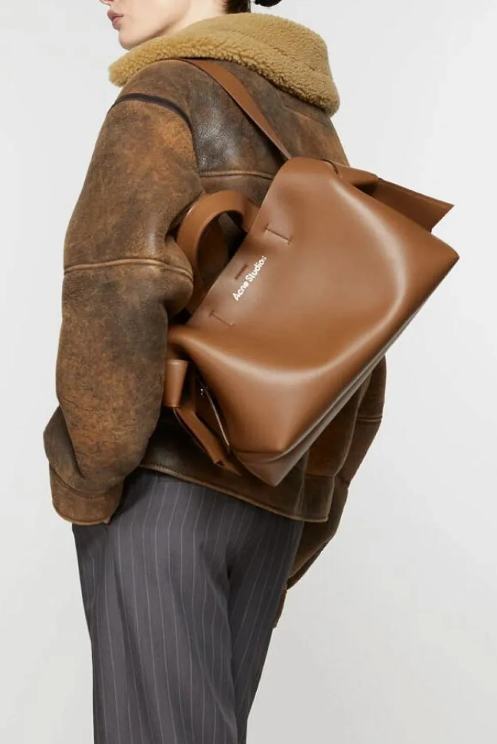 Musubi Tote Bag Camel Brown