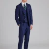 N. Siena Suit Tropical Glencheck Blue