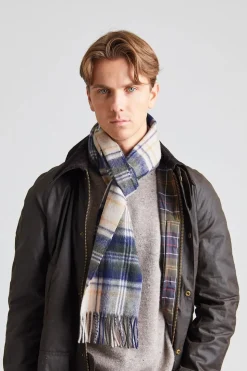 New Check Scarf Bark