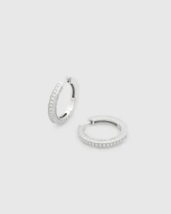 Nova Hoops Medium Silver