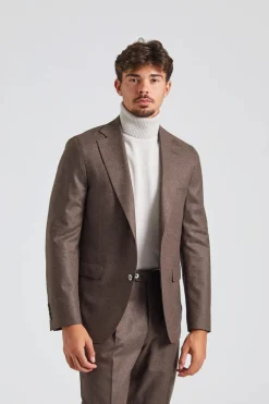 N.Siena Flanell Blazer Brown