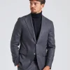 N.Siena Flanell Blazer Grey