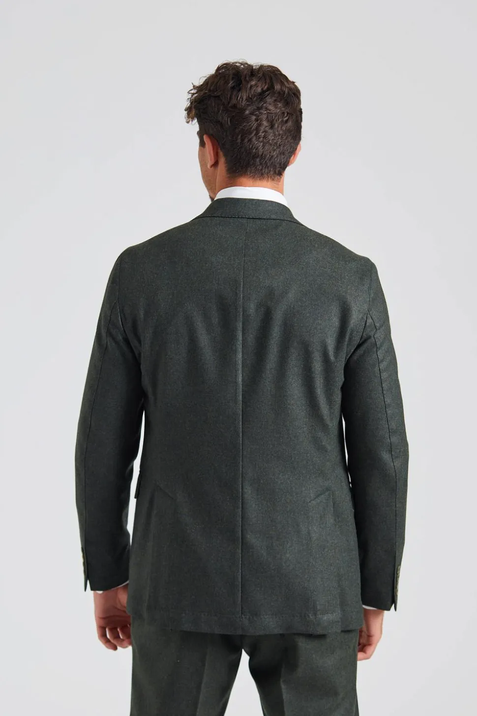N.Siena Flanell Blazer Green