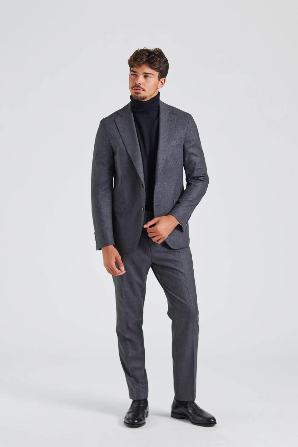 N.Siena Flanell Blazer Grey