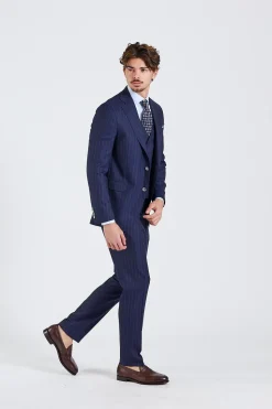 N.Siena Palermo Camden Suit Navy Pinstripe