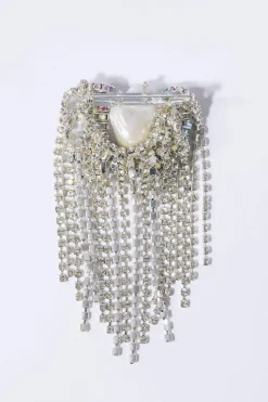 Octopus Fringe Brooch Silver