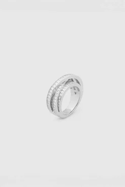 Orb Ring Slim Clear White