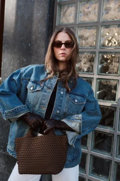 Oversized Classic Denim Jacket Stonewashed Blue