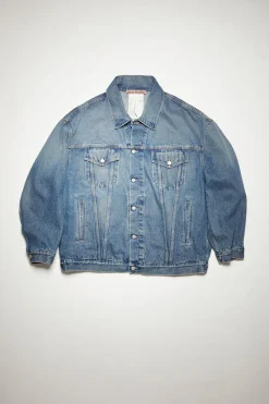 Oversized Denim Jacket Mid Blue FN-UX-OUTW000013