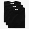3-Pack Crew Neck T-Shirts Black