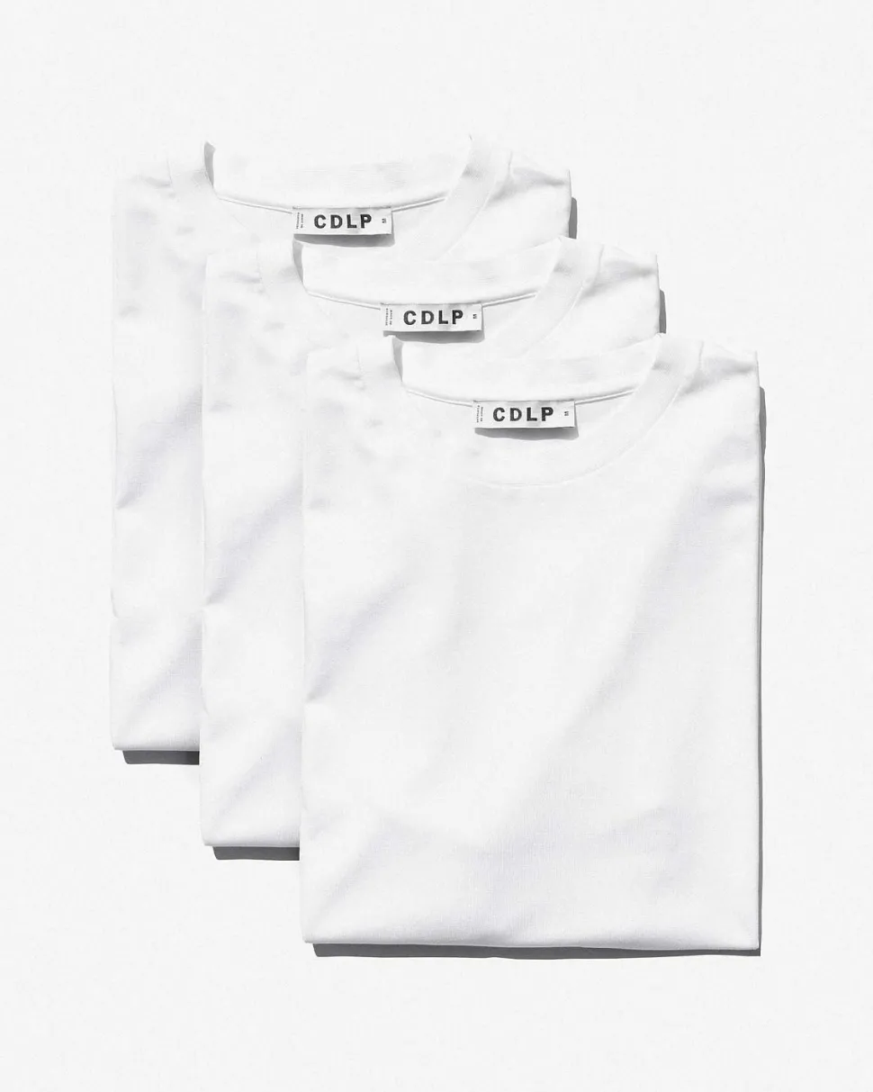 3-Pack Crew Neck T-Shirts White
