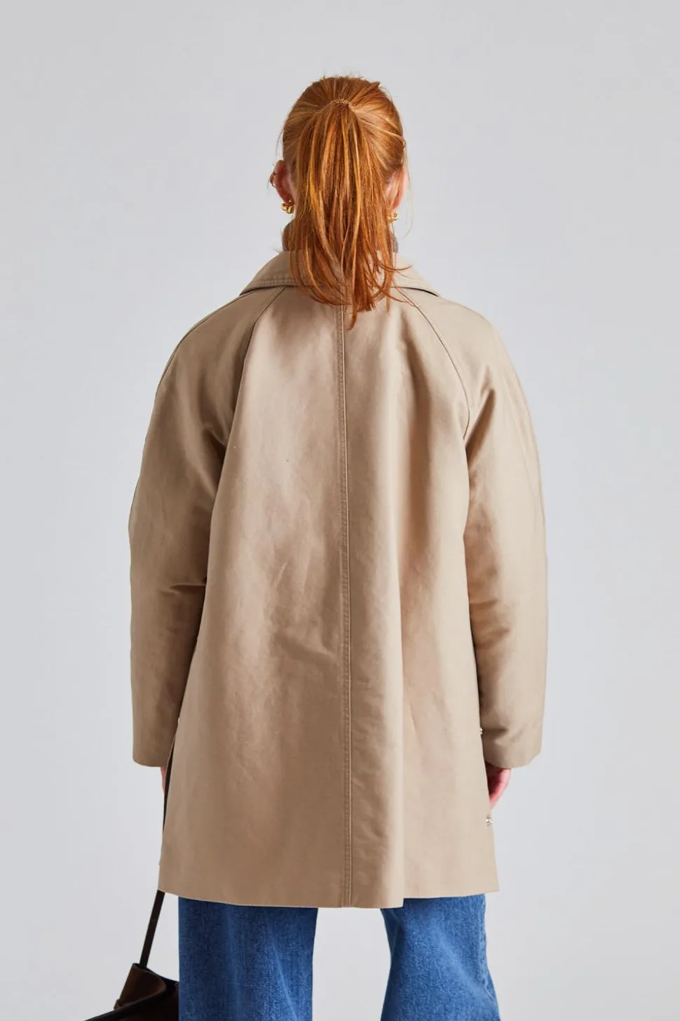 Padded Patch Pocket Jacket Khaki Beige