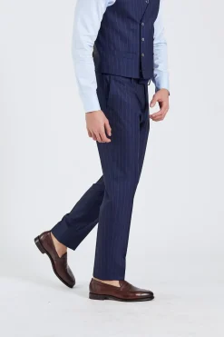 Palermo Navy Pinstripe