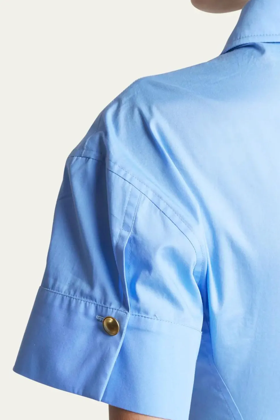 Panelled Shirt Dress Oxford Blue