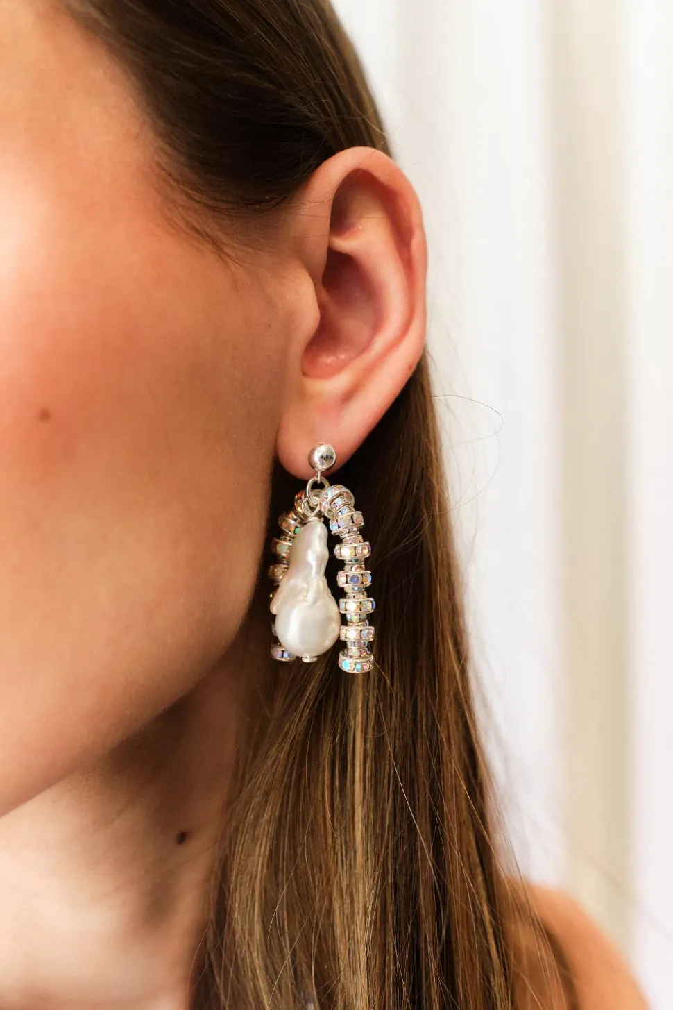 Paris Baroque Earrings Silver