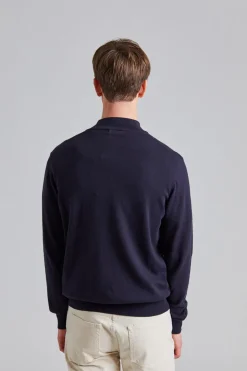 Pat Half Zip Navy Sea