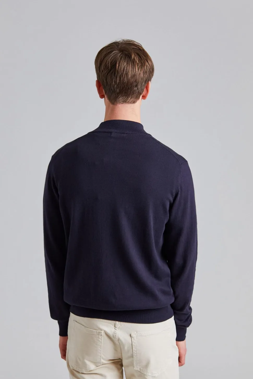 Pat Half Zip Navy Sea