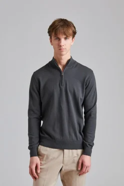 Pat Half Zip Sfumato Green