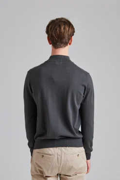 Pat Half Zip Sfumato Green