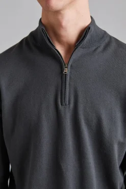Pat Half Zip Sfumato Green