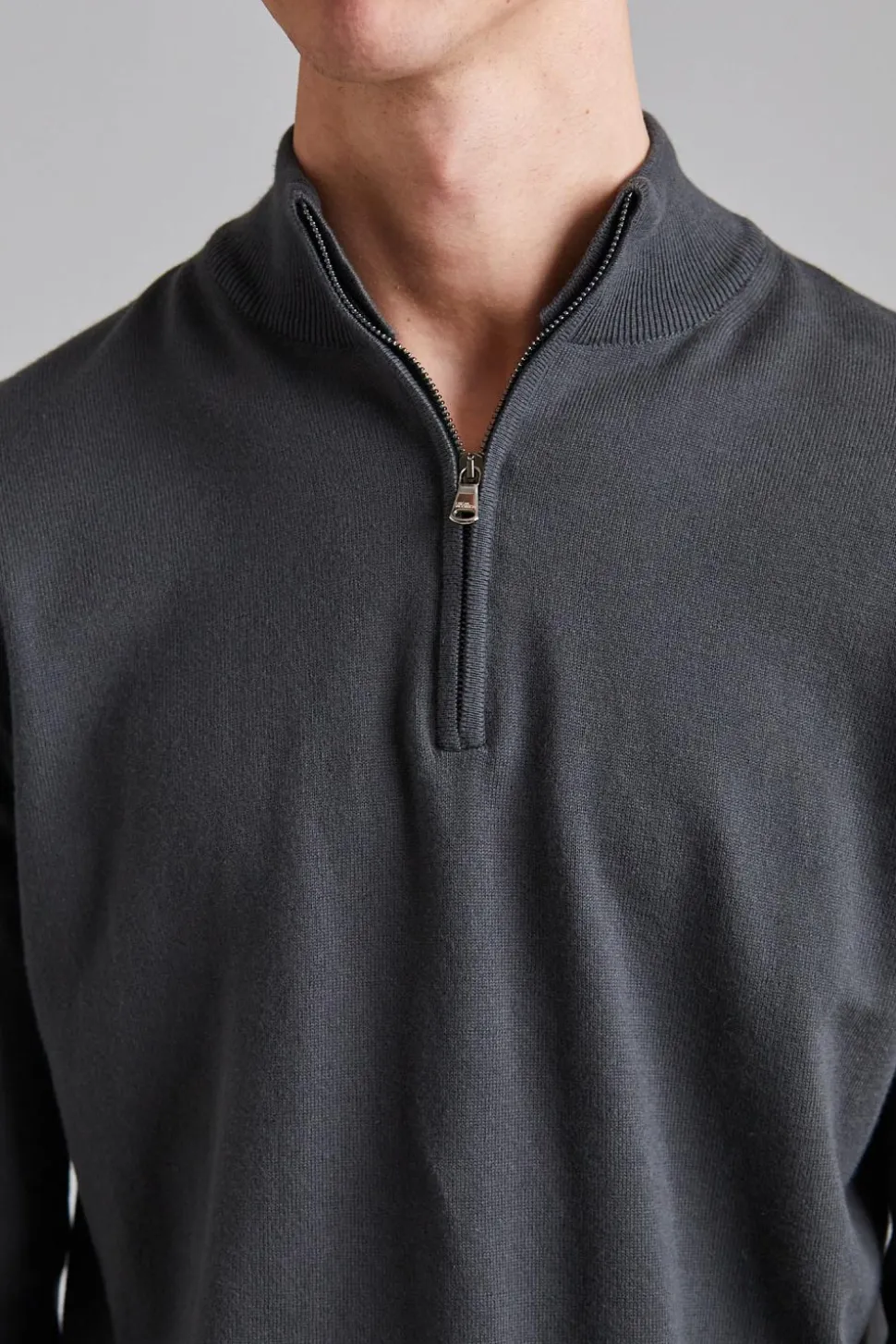 Pat Half Zip Sfumato Green