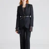 Patch Pocket Alina Suit Black