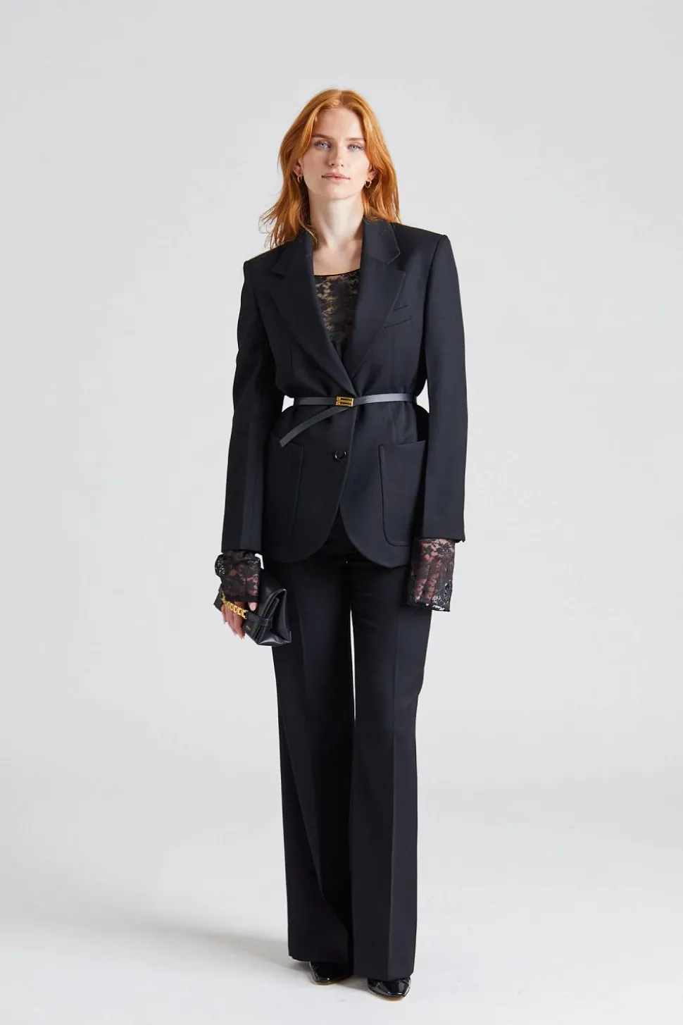 Patch Pocket Alina Suit Black