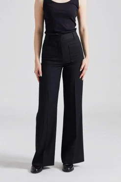 Patch Pocket Alina Suit Black