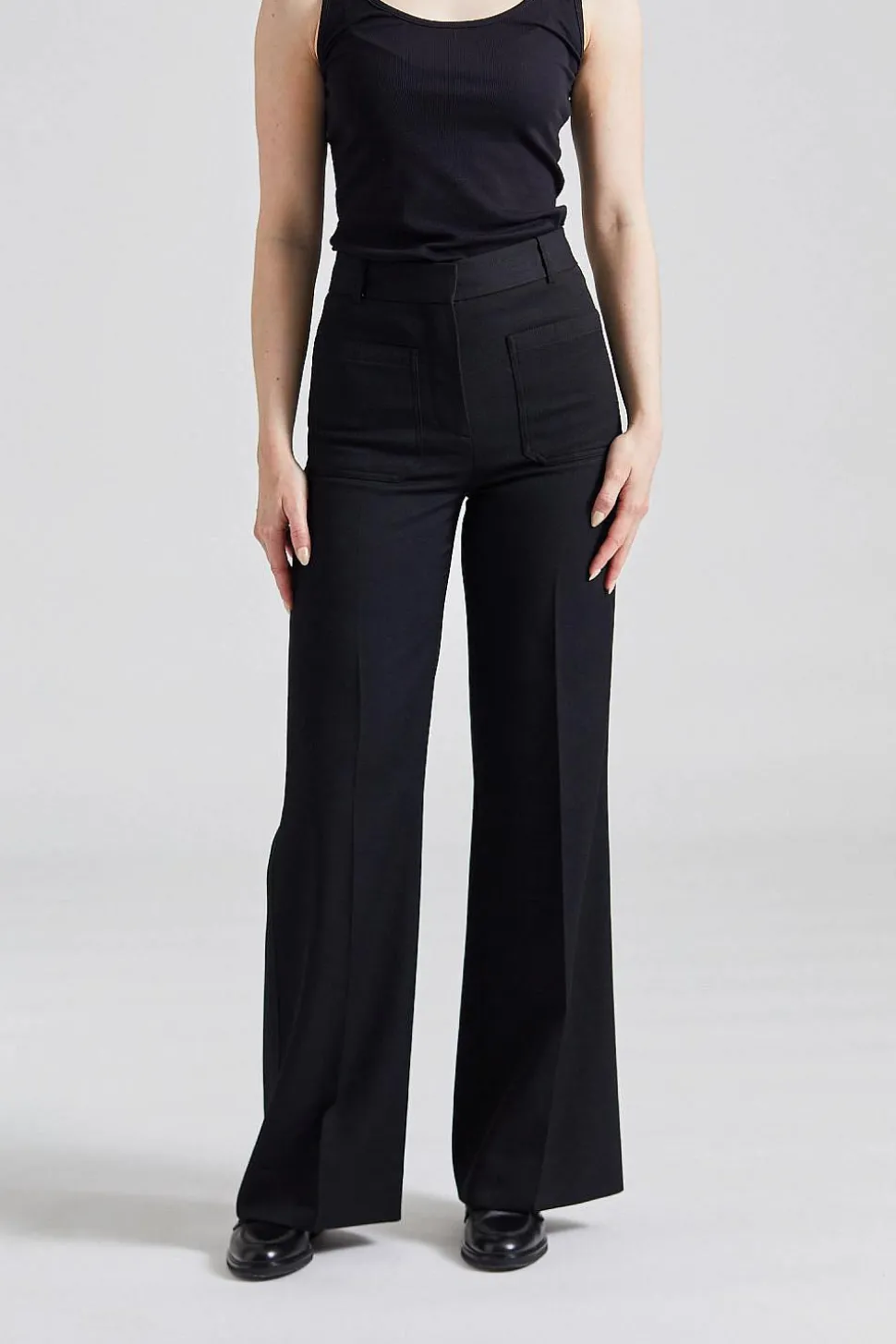 Patch Pocket Alina Suit Black