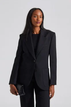 Patch Pocket Jacket Black