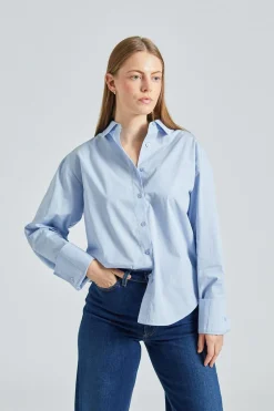 Peyton Shirt Chambray Blue