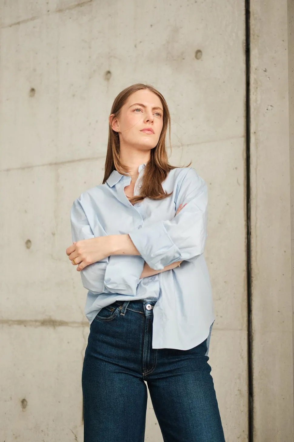 Peyton Shirt Chambray Blue