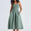Peyton Smock Dress Sea Spray