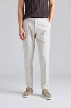 Pisa Pant Creme Cotton/Linnen