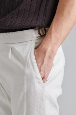 Pisa Pant Creme Cotton/Linnen