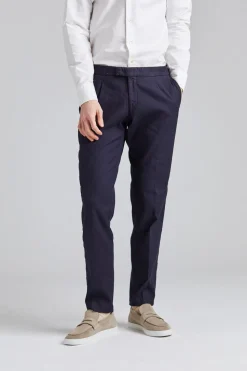 Pisa Pant Navy Cotton/Linnen
