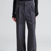 Pocket Detail Panelled Trouser Charcoal