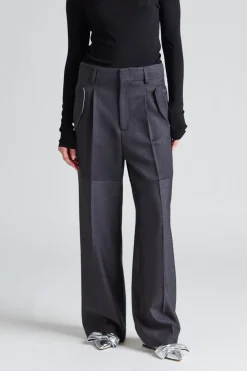 Pocket Detail Panelled Trouser Charcoal