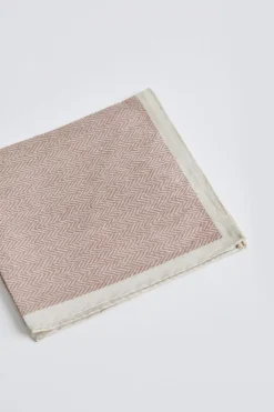 Pocket Square Herringbone Beige