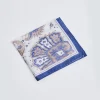 Pocket Square Paisley Navy