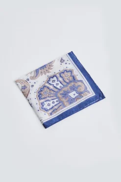Pocket Square Paisley Navy
