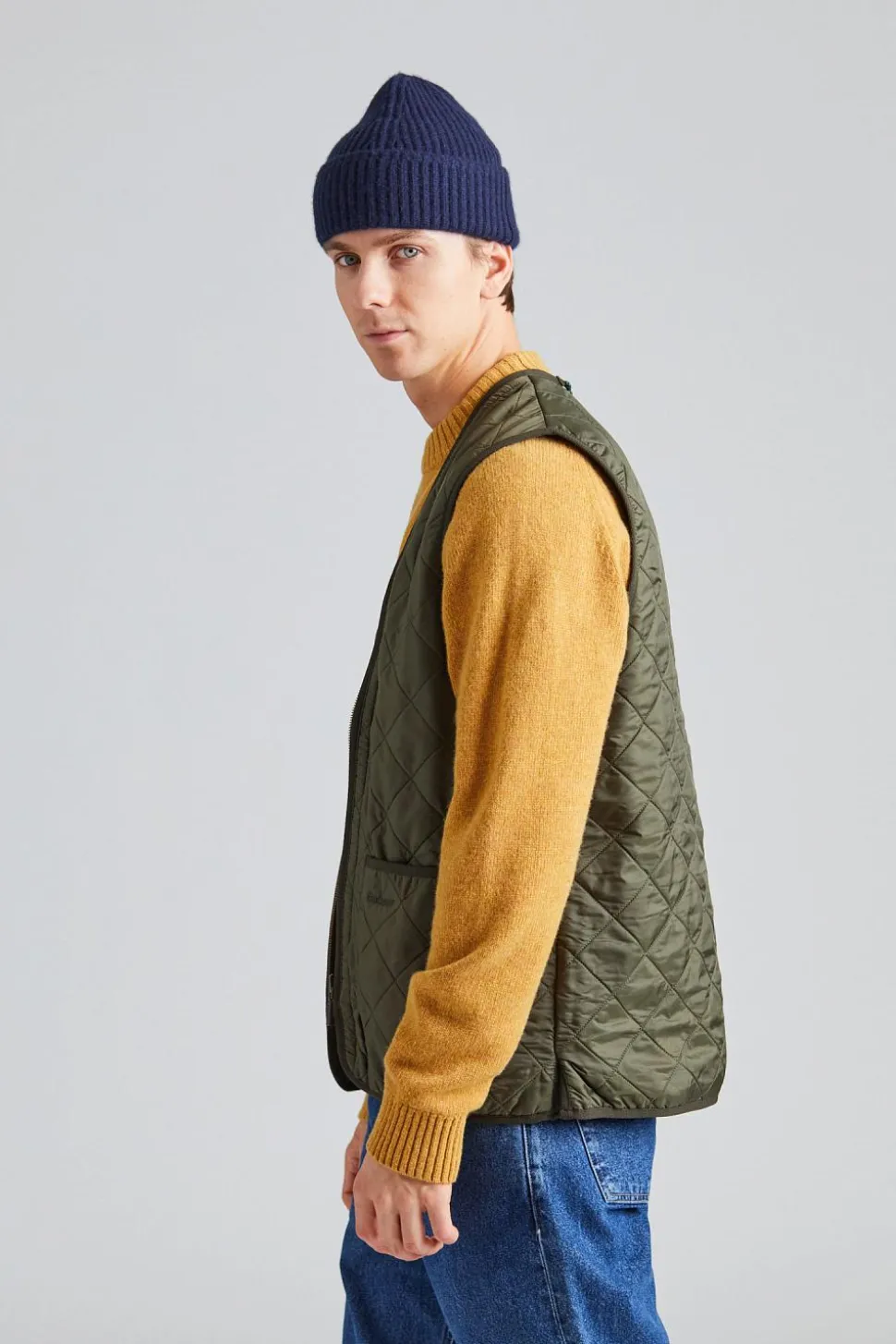 Polarquilt Waistcoat/Zip-In Liner Olive