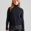 Polo Neck Jumper Black