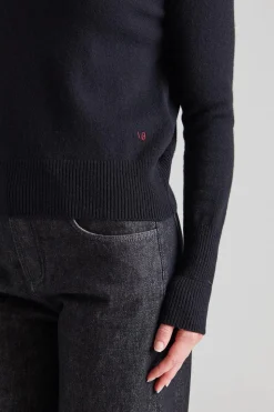 Polo Neck Jumper Black