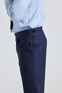 Prato Navy Pinstripe