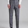 Prato Pant Tropical Glencheck Grey