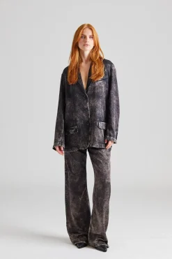 Printed Trousers FN-WN-TROU001289 Black/Beige