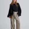 Puffed Cardigan Black