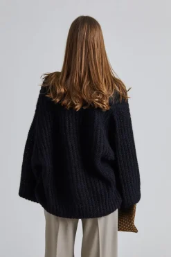 Puffed Cardigan Black