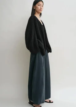 Puffed Cardigan Black